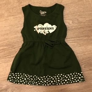 (3/$10) Michigan State Spartans Baby Dress